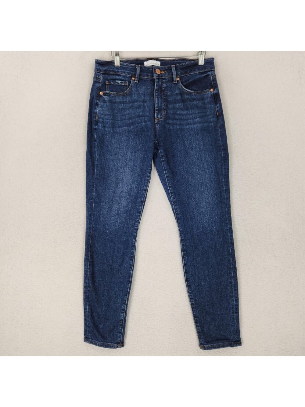 LOFT Jeans Womens 6 Blue Curvy Skinny Leg Mid Rise Stretch Denim Casual